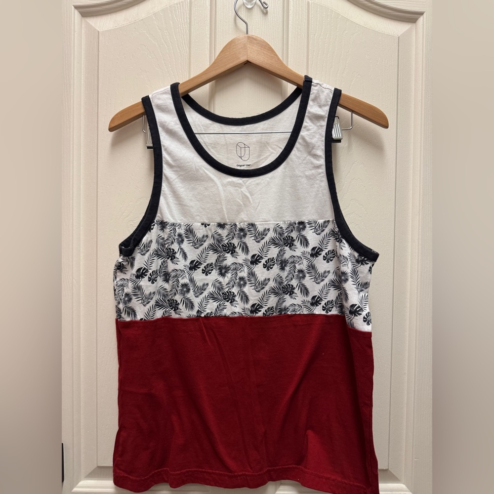 Hawaii themed tank top.